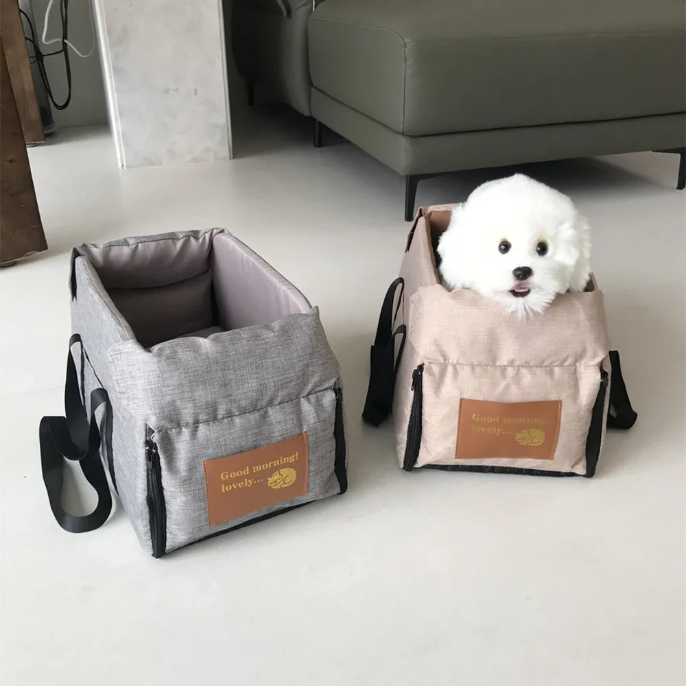 Console Booster Dog Car Seat & Carrier – Small Dogs & Cats, Center Armrest