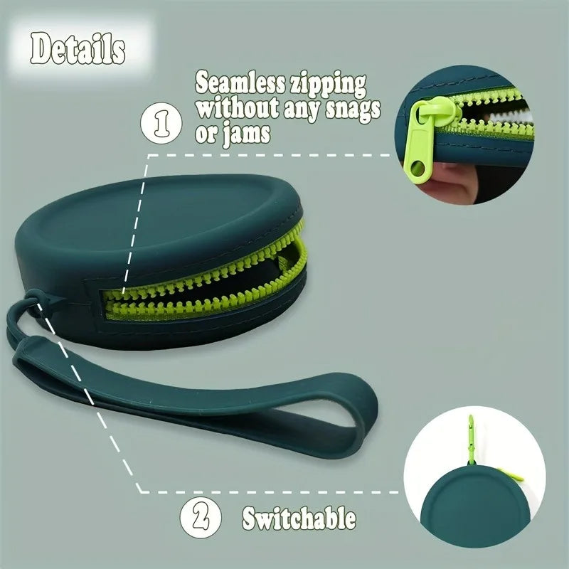 Silicone Dog Food Bag – Portable Outdoor Treat Pouch