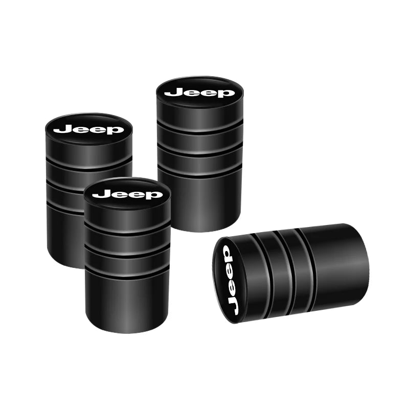 Jeep Aluminum Tire Valve Stem Caps – 4pcs