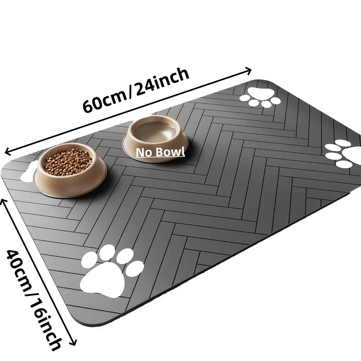 Absorbent Pet Feeding Mat – Waterproof, Non-Slip