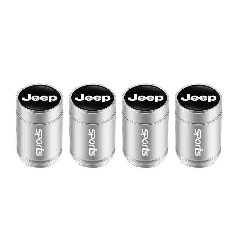 Jeep Aluminum Tire Valve Stem Caps – 4pcs