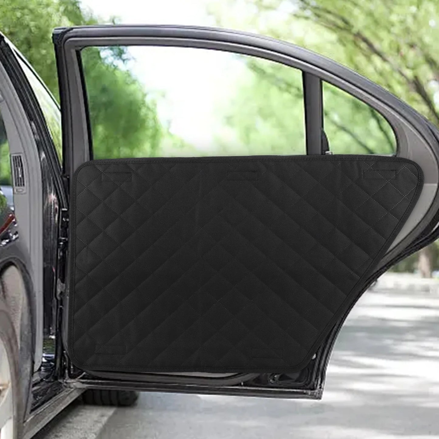 2Pcs Waterproof Anti-Scratch Car Interior Cover Dog Vehicle Door Protector Washable Car Door Protect Mats for Vehicle Door Guard