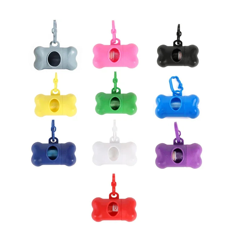 Bone-Shaped Dog Poop Bag Dispenser – Plastic, Universal