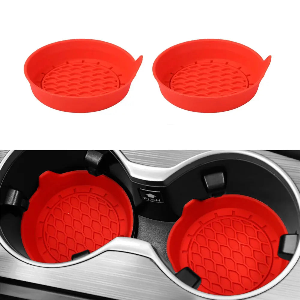 Silicone Car Cup Holder Coaster Insert – 2/4pcs