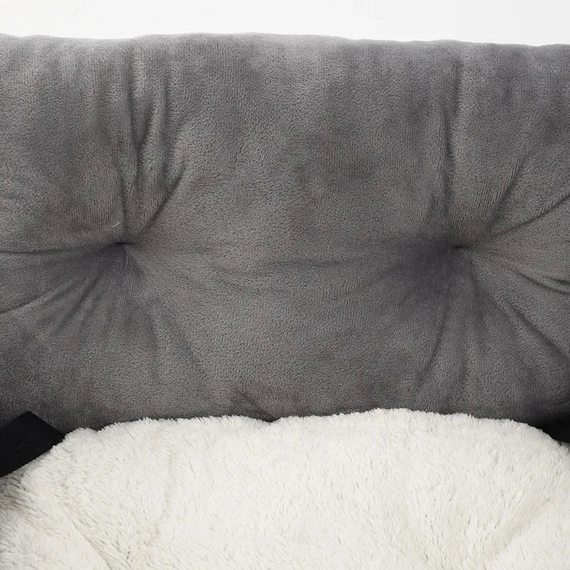 2026 New Premium Dog Car Seat for Small Dogs - Washable Plush Pet Booster Seat with Safety Straps - Portable Travel