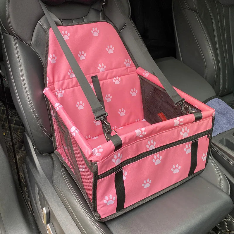 Dog Car Seat Cover Folding Hammock Pet Carriers Bag Basket Carrying for Cats Stable Foldable Travel Pet Dog Car Seat