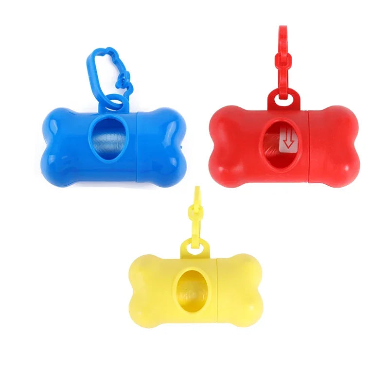 Bone-Shaped Dog Poop Bag Dispenser – Plastic, Universal