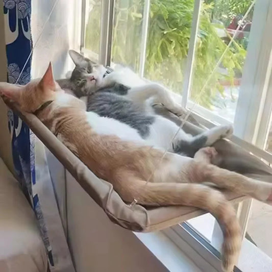 Winter Cat Window Hanging Hammock Bed Suction Cup Space Saving All Seasons Easy Install Pet Bed Cat Climbing Frame