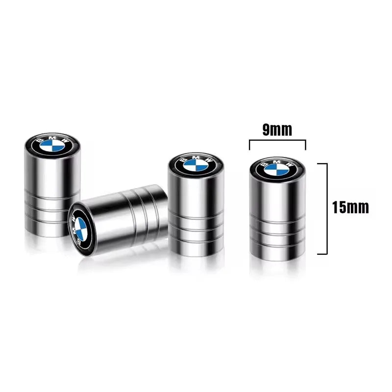 4Pcs Car Wheel Tire Valve Air Stem Cap Badge Decoration For Bmw M E61 F30 X1 E39 E60 E92 X3 F25 G30 X5 E53 E90 E46 X2 X6 E36 E70