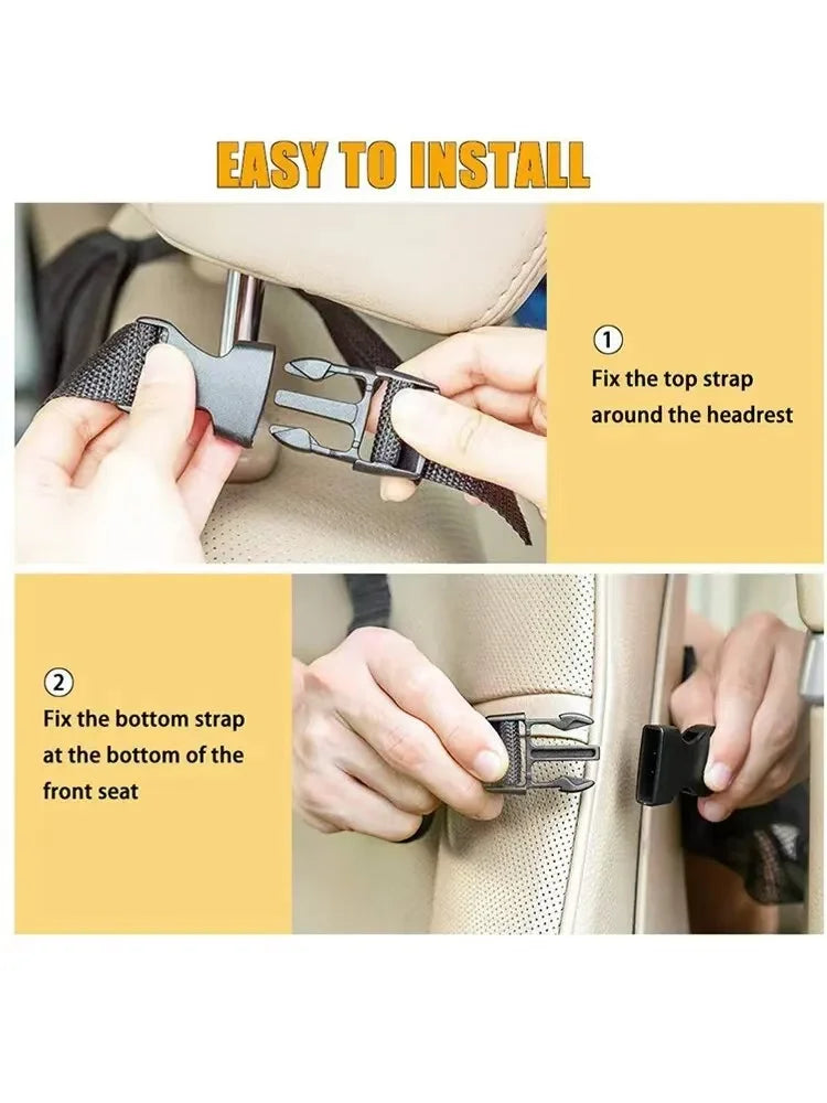 Car Seat Back Organizer with Tablet Holder – Oxford Fabric