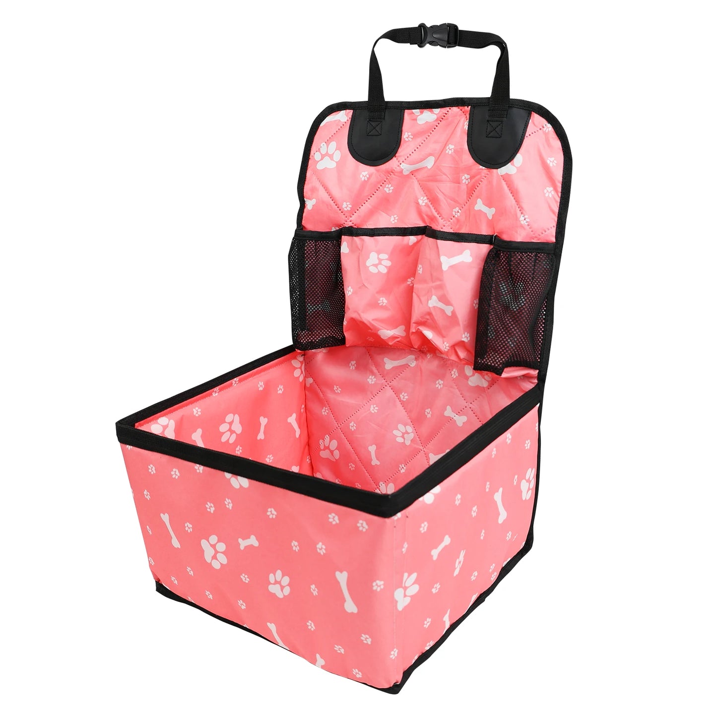 2025 New Dog Car Seat with Storage Pockets,Scratch Proof Durable Pet Booster Car Front Seat for Small Medium Dog 강아지 가방