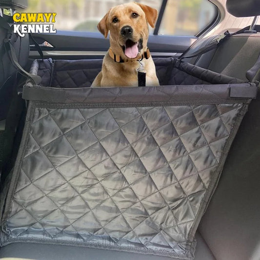 Waterproof Dog Car Seat Cover & Carrier Bag – Folding Hammock, All Breeds