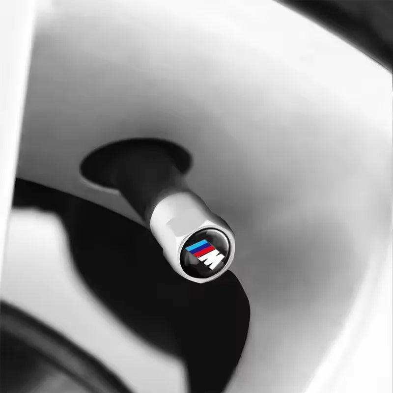 4Pcs Car Wheel Tire Valve Air Stem Cap Badge Decoration For Bmw M E61 F30 X1 E39 E60 E92 X3 F25 G30 X5 E53 E90 E46 X2 X6 E36 E70