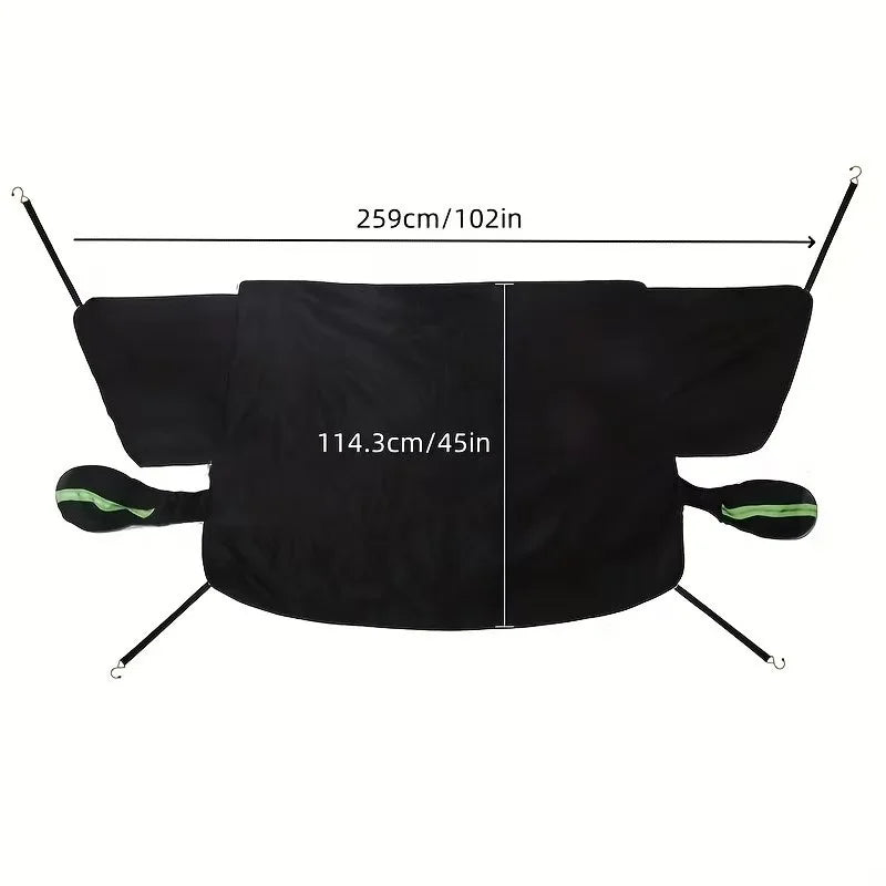 Magnetic Windshield Snow Cover – Foldable, Oxford Cloth