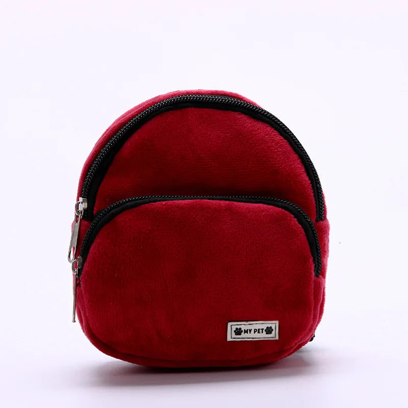Cute Pet Backpack – Nylon Snack & Treat Bag, 11x14cm