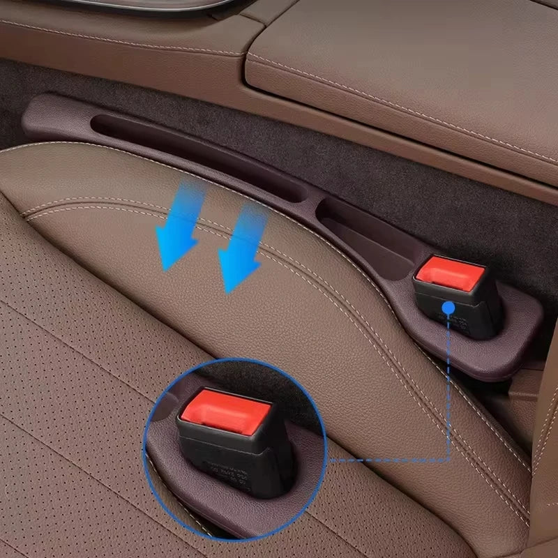 EVA Car Seat Gap Filler with Storage Grooves – 2pcs