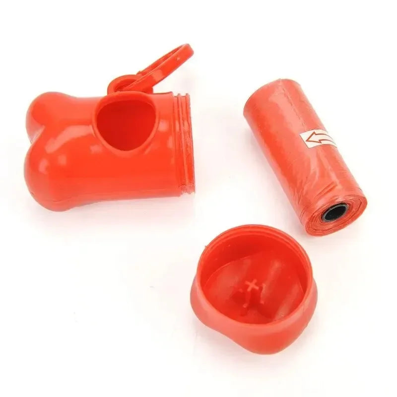 Bone-Shaped Dog Poop Bag Dispenser – Plastic, Universal