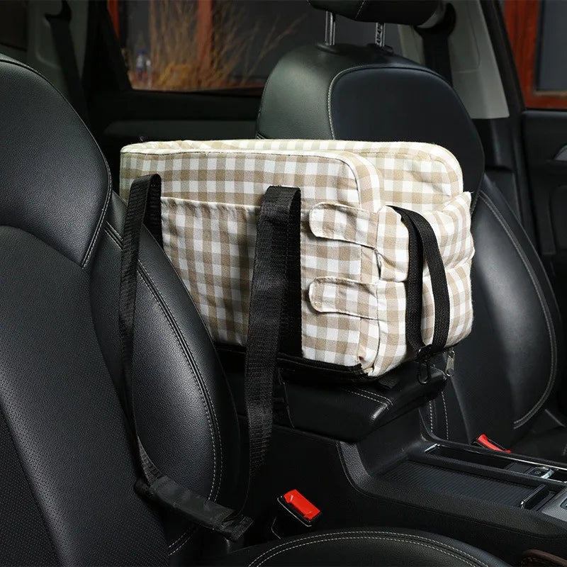 New Car Center Console Pet Bed for Dogs Cats Safe Travel Portable Seat Central Control Safety Seat
