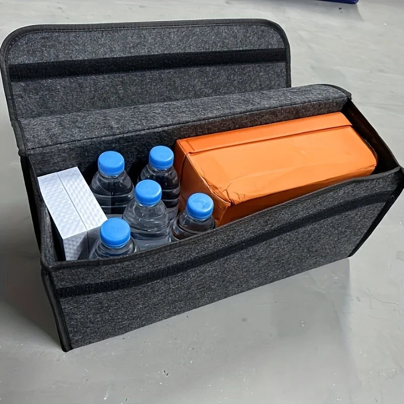 Foldable Car Trunk Organizer – Canvas, Universal Fit