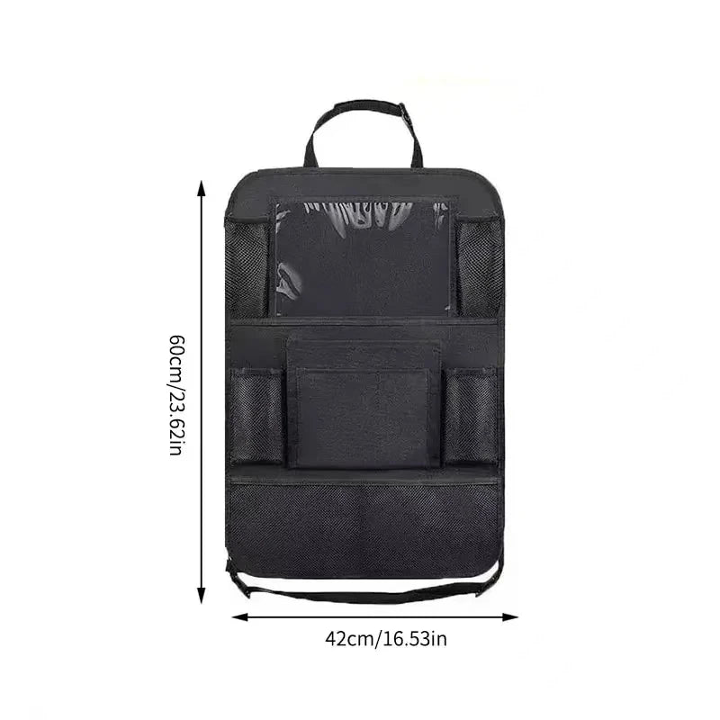 Car Seat Back Organizer with Tablet Holder – Oxford Fabric