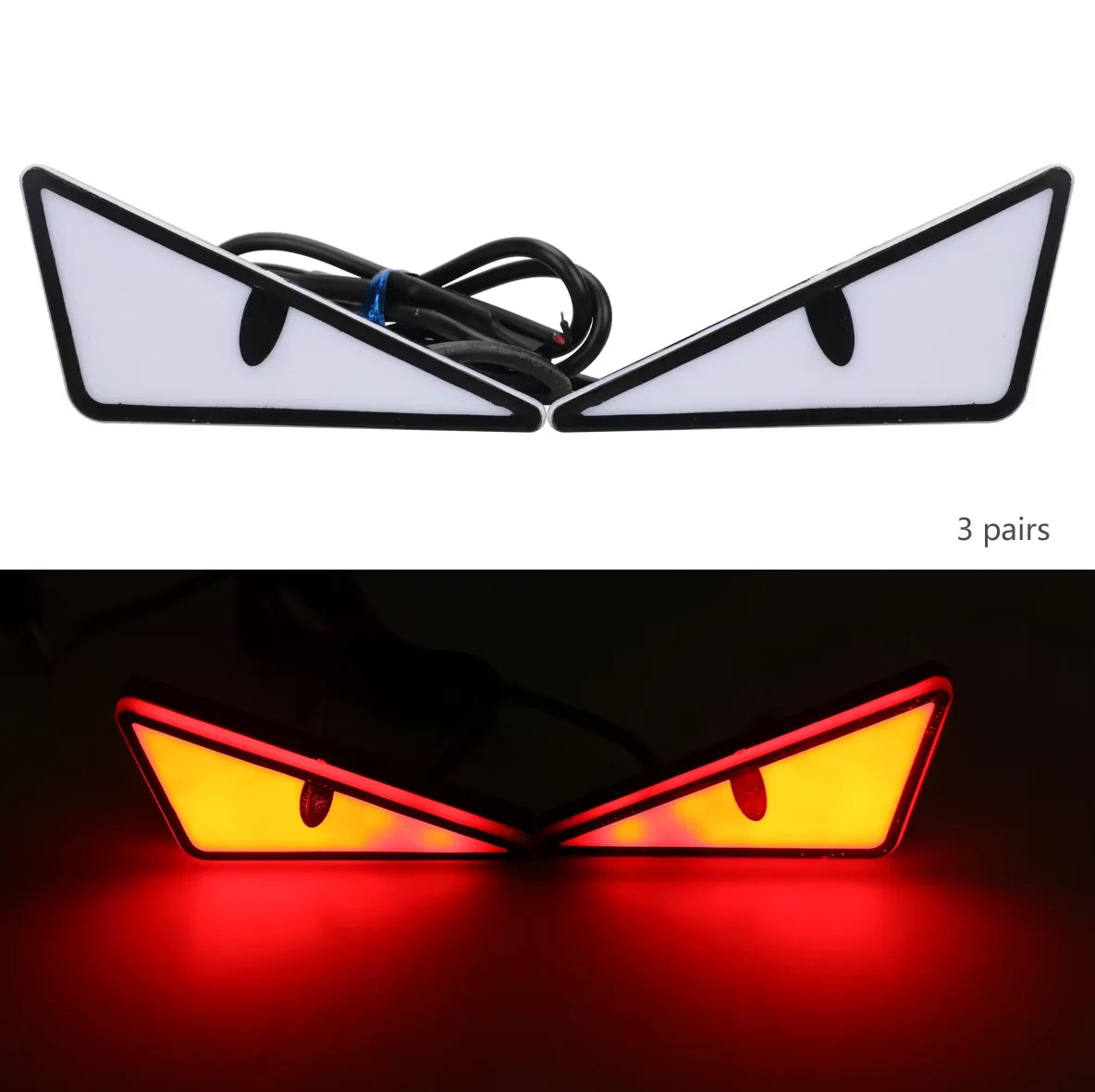 Universal LED Demon Eyes Headlight Decoration – 1 Pair
