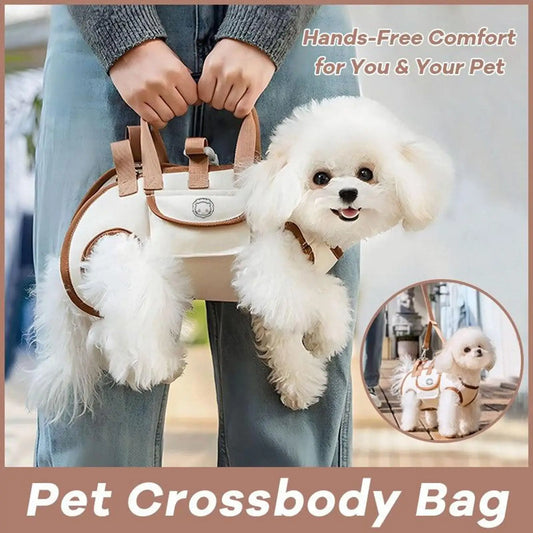 Small Dog Carrier Sling for Puppy Adjustable Breathable Pet Pouch with Pocket Hands-Free Cat Carrier Backpack for Travel Hiking
