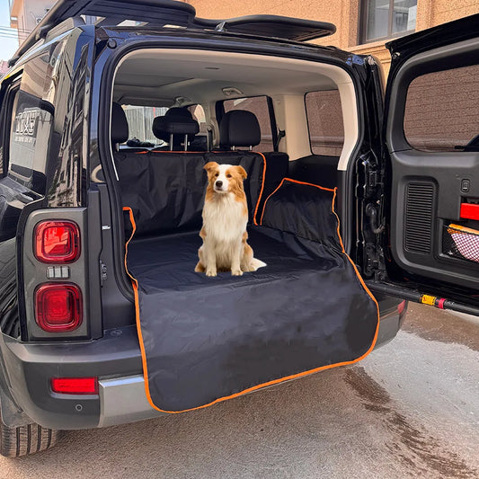 Waterproof Dog Car Seat Cover Trunk Case Dog Car Transporter Travel Mat Pad Dog Carriers Hammock For Small Medium Large Dogs