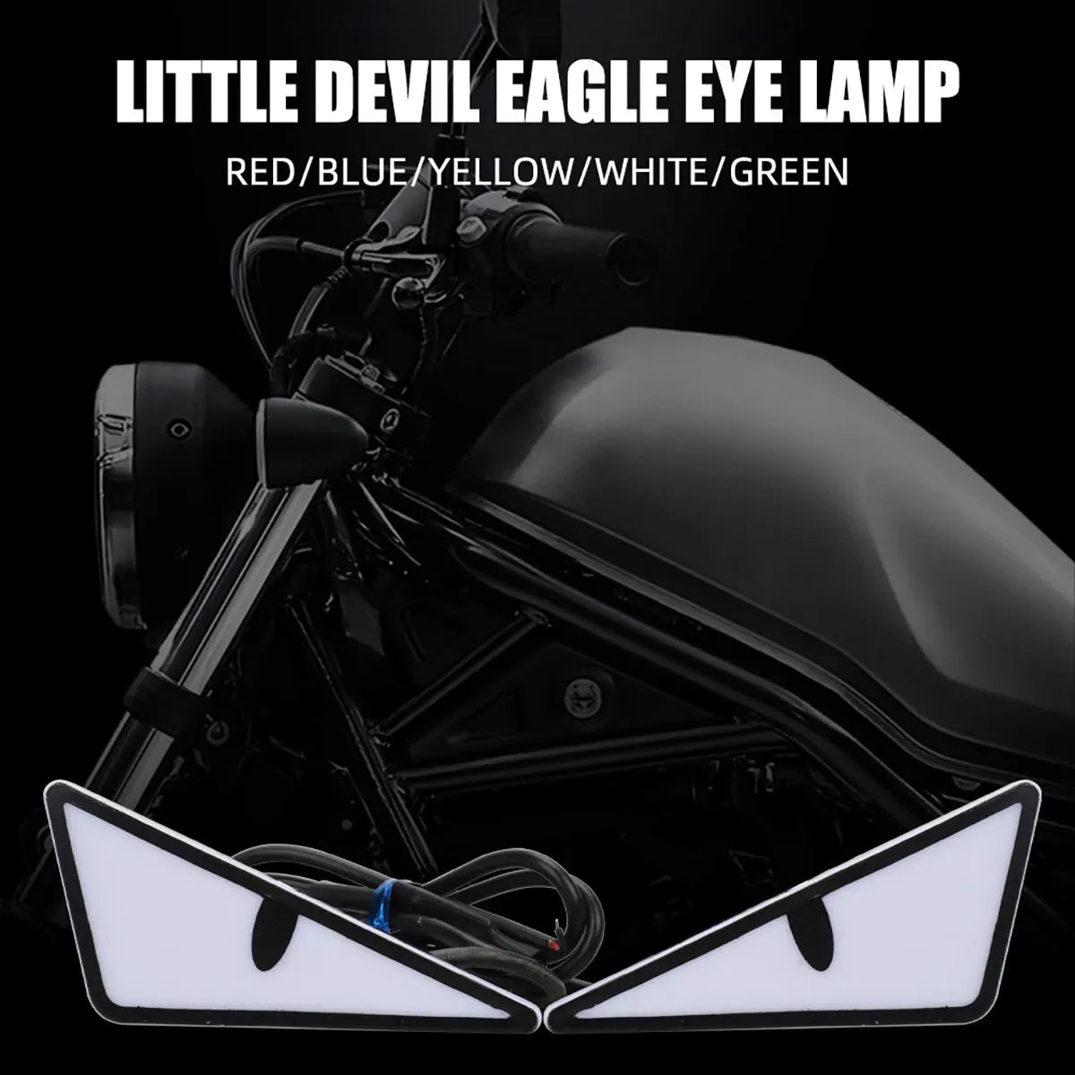 Universal LED Demon Eyes Headlight Decoration – 1 Pair