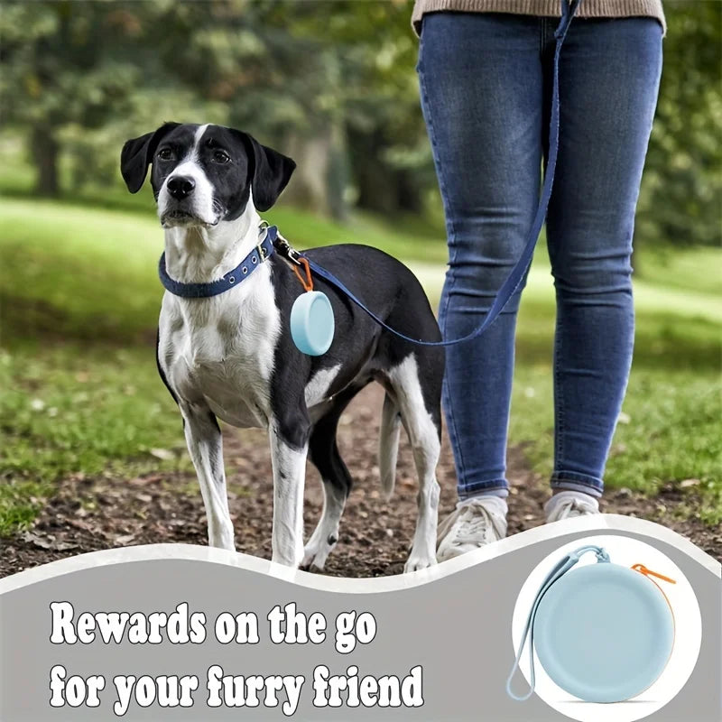 Silicone Dog Food Bag – Portable Outdoor Treat Pouch