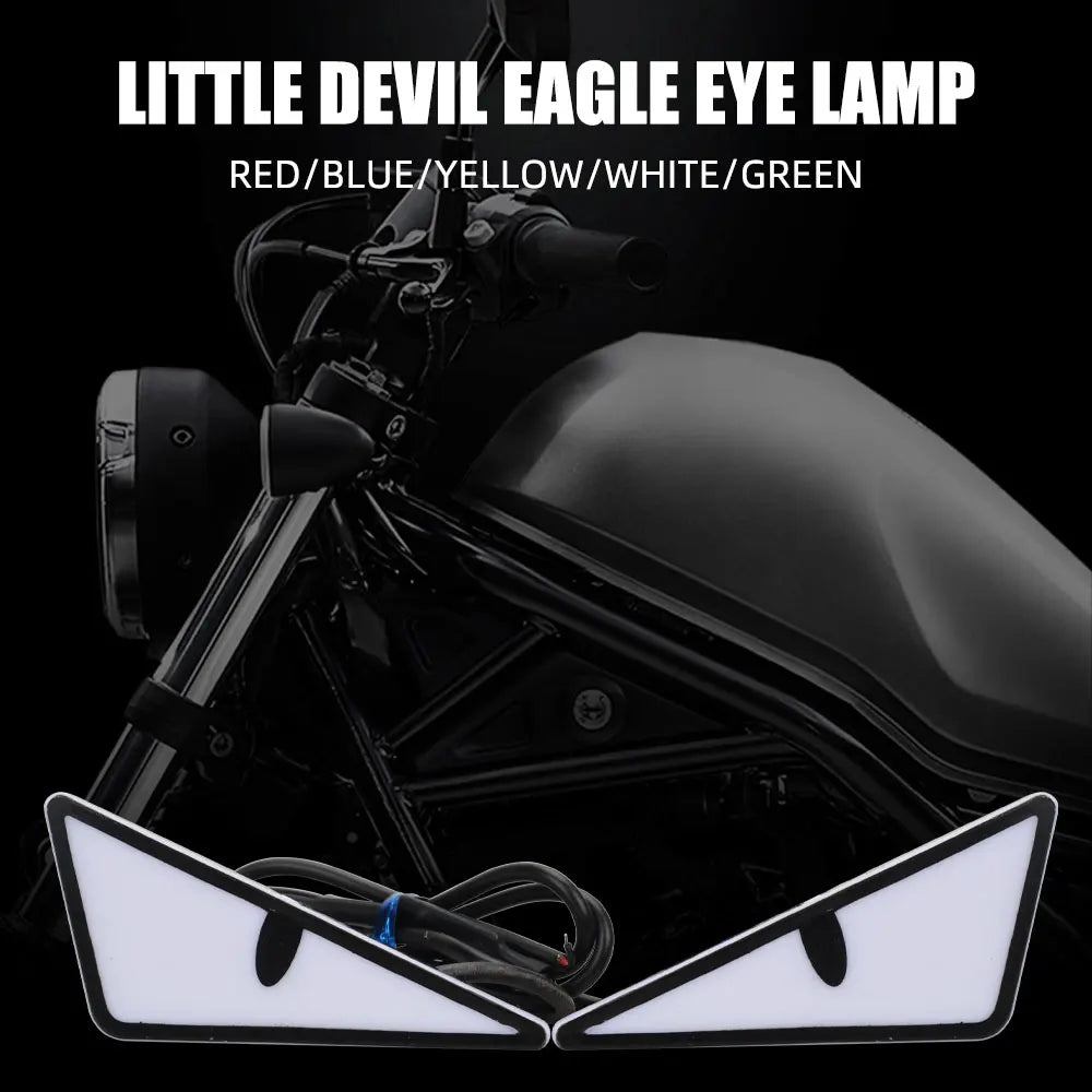 Universal LED Demon Eyes Headlight Decoration – 1 Pair