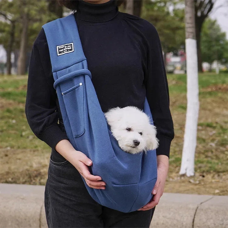 Crossbody Shoulder Sling Pet Carrier Bag – Portable, Up to 7.5kg