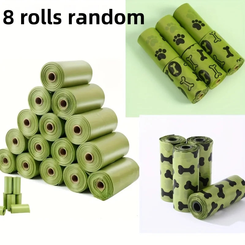 120 Count Biodegradable Dog Poop Bags Leak-Proof Unscented Waste Bags for Dogs High-Quality Corn Starch Material