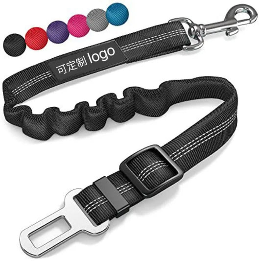 Retractable Dog Car Harness Set with Adjustable Seatbelt, Nylon Pet Safety Tether, Dog Car Harness, With Pet Folding Bowl