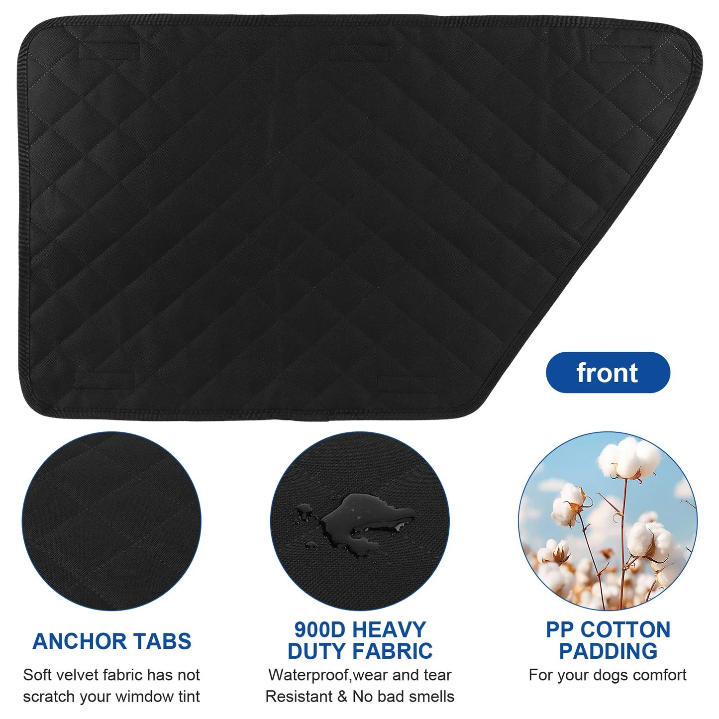 2Pcs Oxford Waterproof Car Door Protector for Dogs Pet Vehicle Door Protector Washable Car Door Protect Mats for Car Truck & SUV