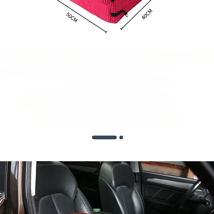 Pet Dog Car Seat Cover Assistant Seat Cushion for Car Seat Dog Beds Washable Travel Dog Transporte