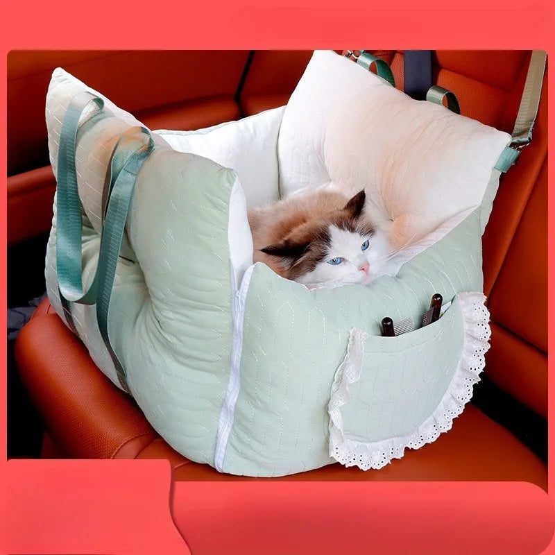Summer Car Pet Bed Cooling Ice Silk Pad for Dogs Cats Safe Vehicle Seat Mat Travel Comfortable Accessories Dog Car Seat