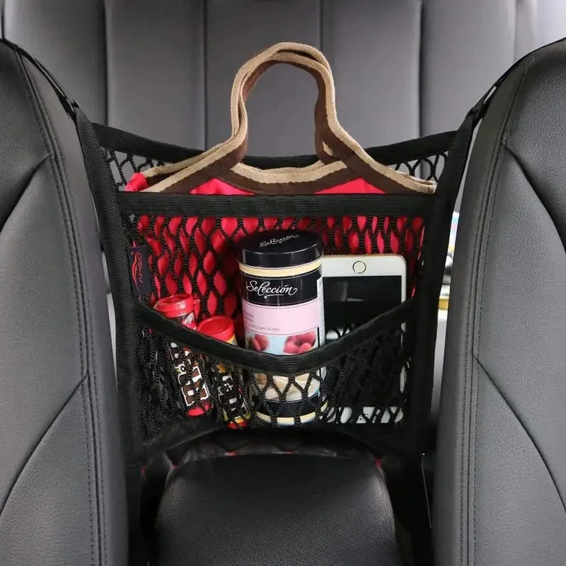 Dog Car Net Barrier – Stretchable Safety Mesh for Cars & SUVs