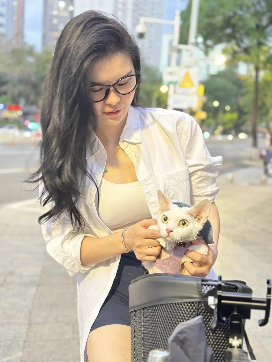 Bicycle Pet Basket Mountain Road Bike with Dog Cat Bag Bike Basket Cross Saddle Pet Products Dog Supplies