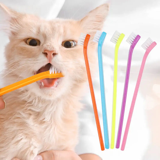 Pet Cat Dog Toothbrush Cleaning Brush for Teeth Cleaning Bad Breath Teeth Care Tool Tongue Cleaning Pet Accessories