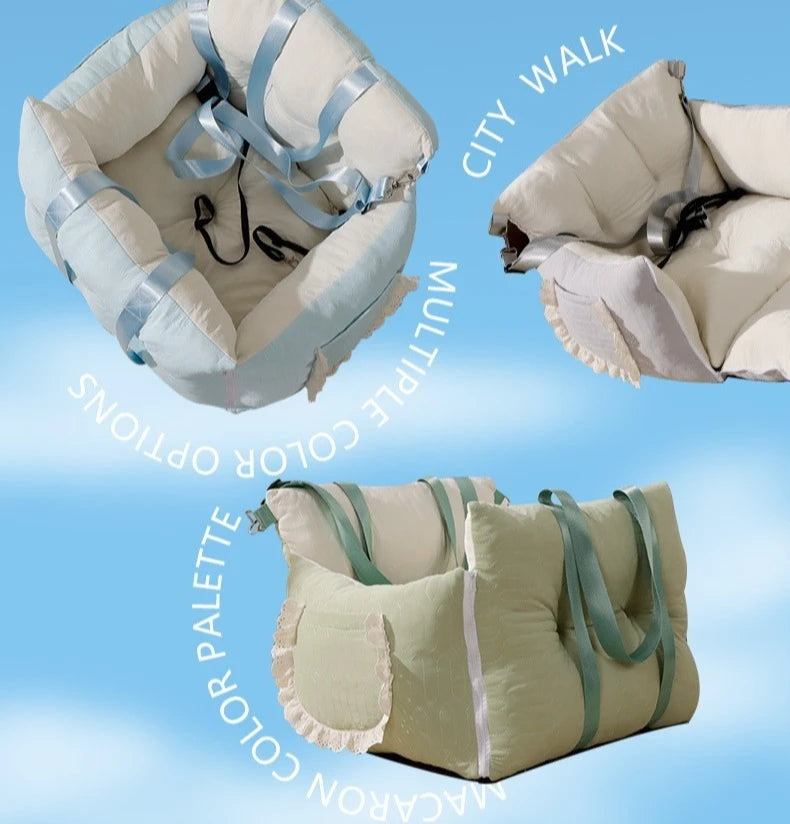 Summer Car Pet Bed Cooling Ice Silk Pad for Dogs Cats Safe Vehicle Seat Mat Travel Comfortable Accessories Dog Car Seat