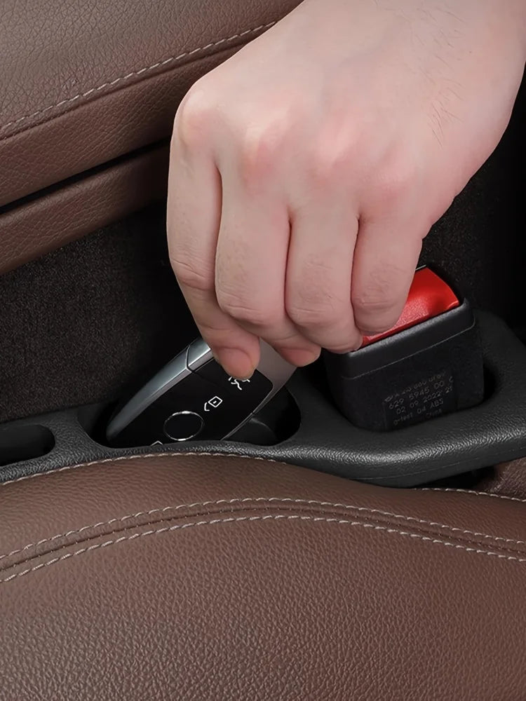 Car Seat Gap Filler with Storage Grooves – PU, 2pc