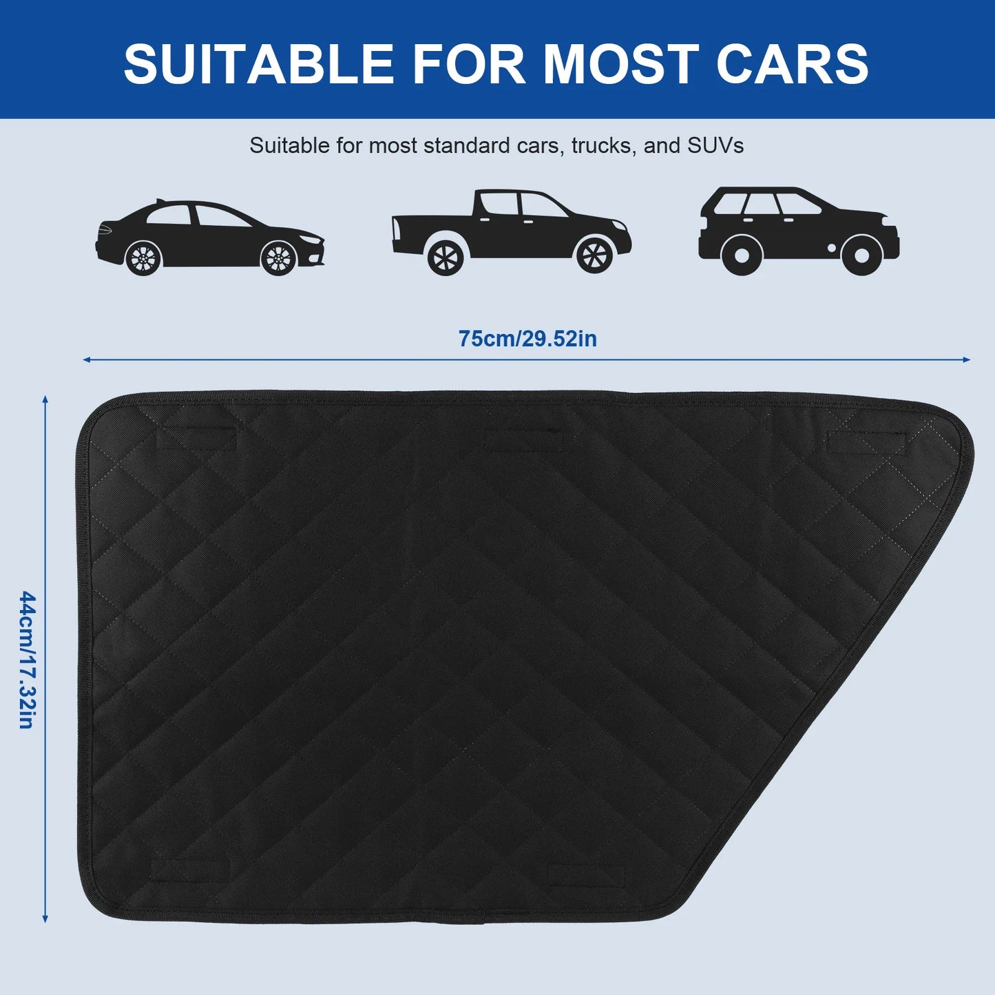 2Pcs Waterproof Anti-Scratch Car Interior Cover Dog Vehicle Door Protector Washable Car Door Protect Mats for Vehicle Door Guard