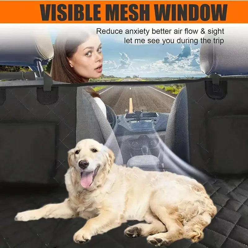 Large Dog Back Seat Extender – Hard Bottom, Foldable