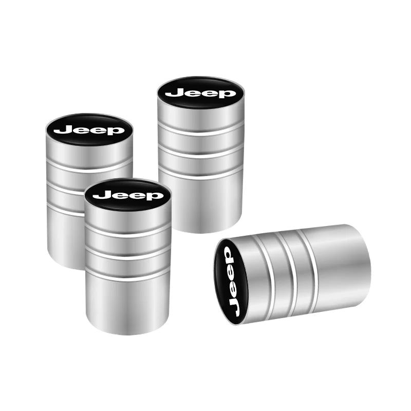 Jeep Aluminum Tire Valve Stem Caps – 4pcs
