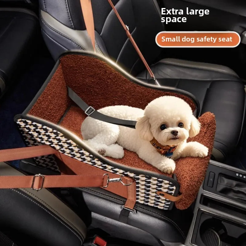 Car Dog Bed Center Console Pet Safety Seat Cushion for Cats Dog Cat Travel Car Accessories Carriers Dog Safety Kennel Armrest