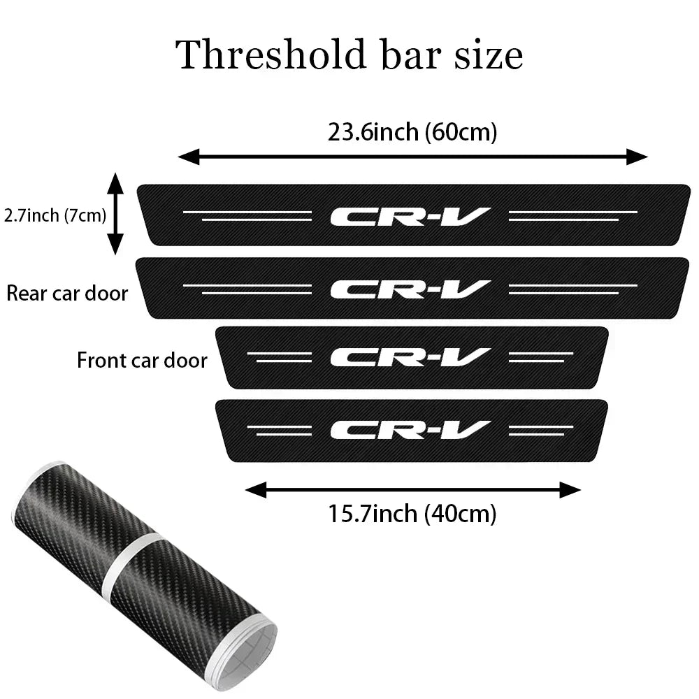 Honda CRV Carbon Fiber Door Sill & Trunk Protector Stickers