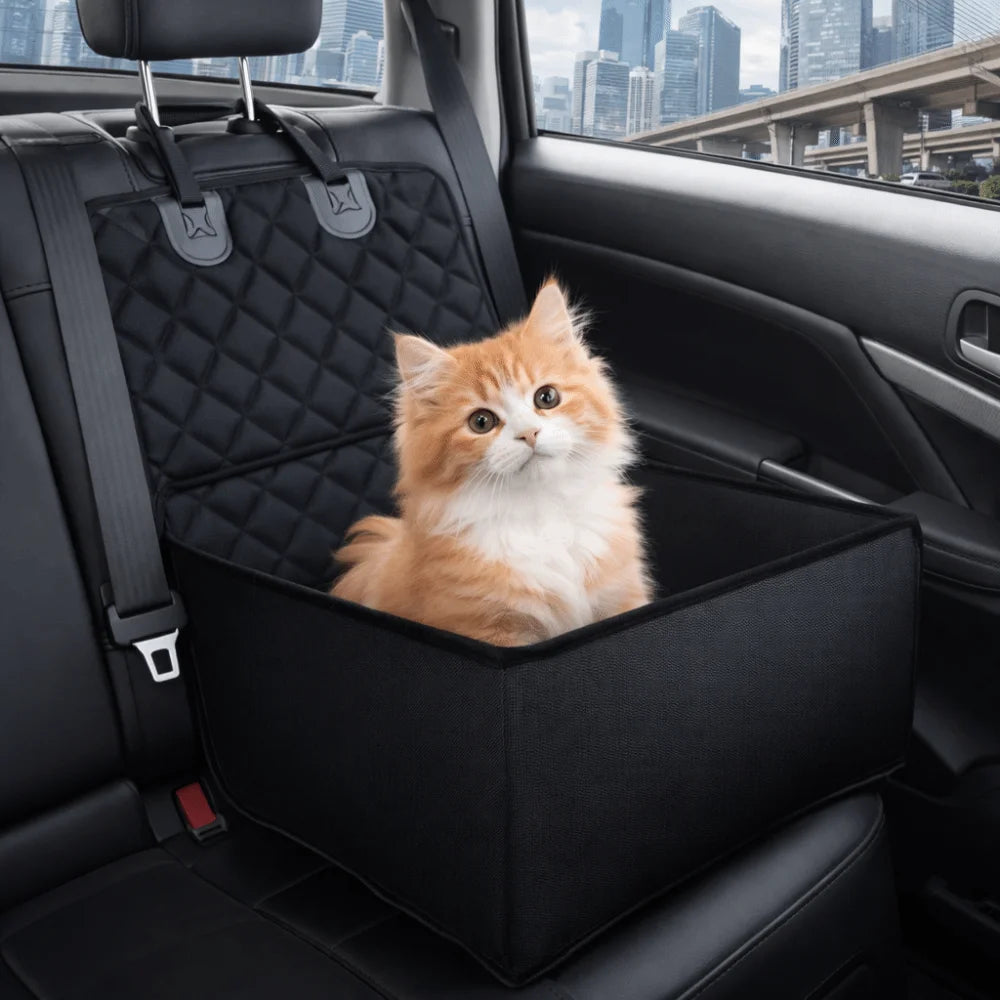 Scratch-Proof Waterproof Pet Car Seat Basket – Non-Slip, All Breeds