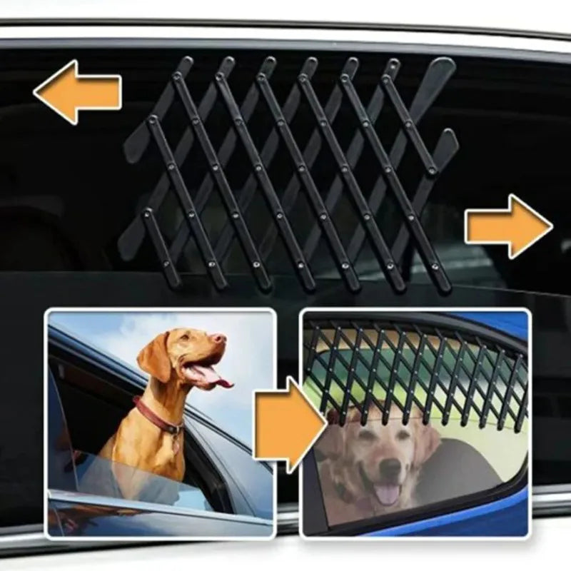 Dog Car Window Vent Guard – Pet Safety Grill for Cars, Trucks & SUVs