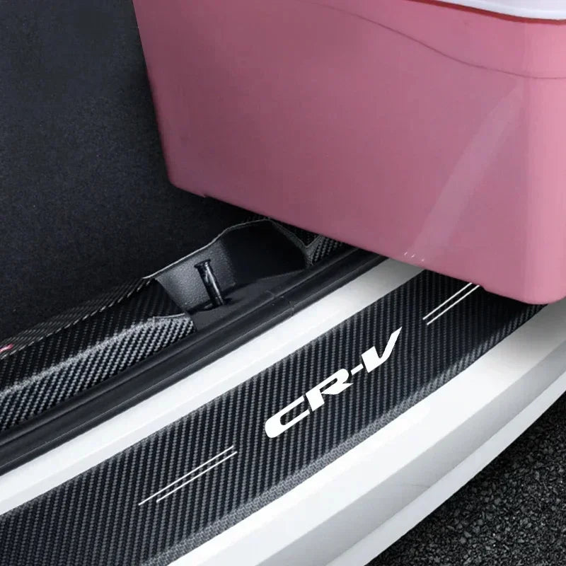 Honda CRV Carbon Fiber Door Sill & Trunk Protector Stickers