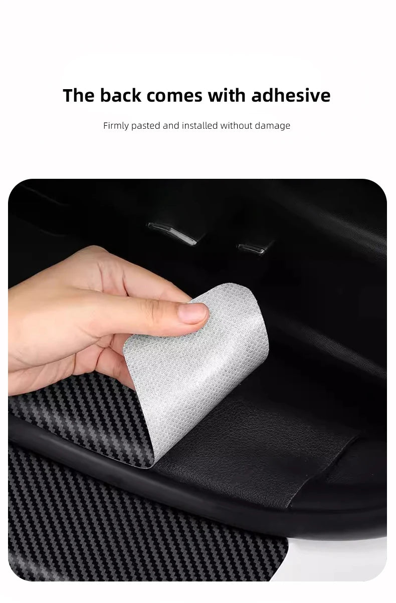 Honda Door Sill Protector Stickers – Carbon Fiber Leather